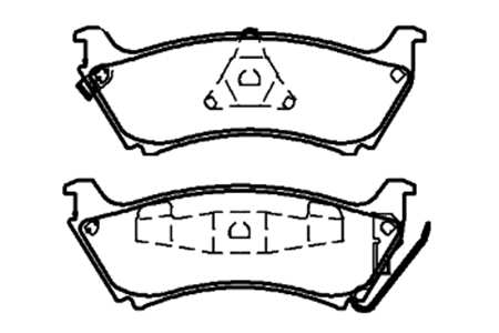 十堰BY-1004奔驰W163刹车片
