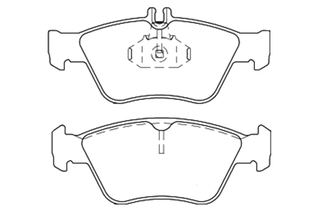 BY-1001奔驰C系列 CLK系列 E系列刹车片