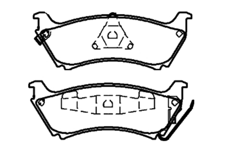 中山BY-1004奔驰W163刹车片